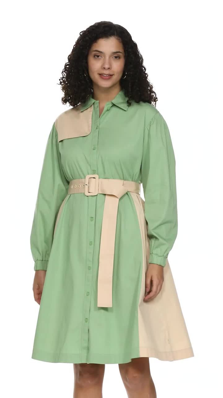 Buy Levi's Women's Pure Cotton A-Line Knee-Length Dress